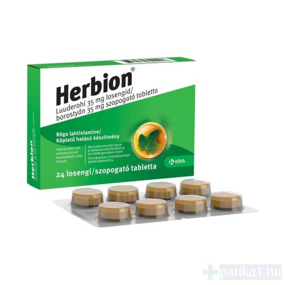 Herbion borostyán 35 mg szopogató tabletta 24 db 2022.02.28.