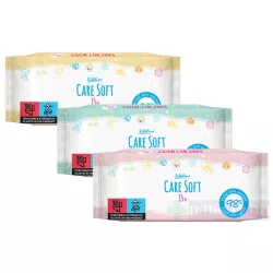 Silkline Care Soft nedves törlőkendő 15x