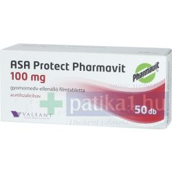   ASA Protect Pharmavit 100 mg gyomornedv-ellenálló filmtabletta ASA EP 50 db
