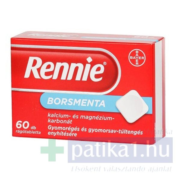 Rennie rágótabletta 60x borsmenta