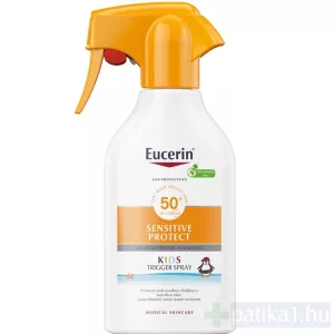 Eucerin Sun Sensitive Protect gyermek napozó spray FF50+ 250 ml - NAGY KISZERELÉS