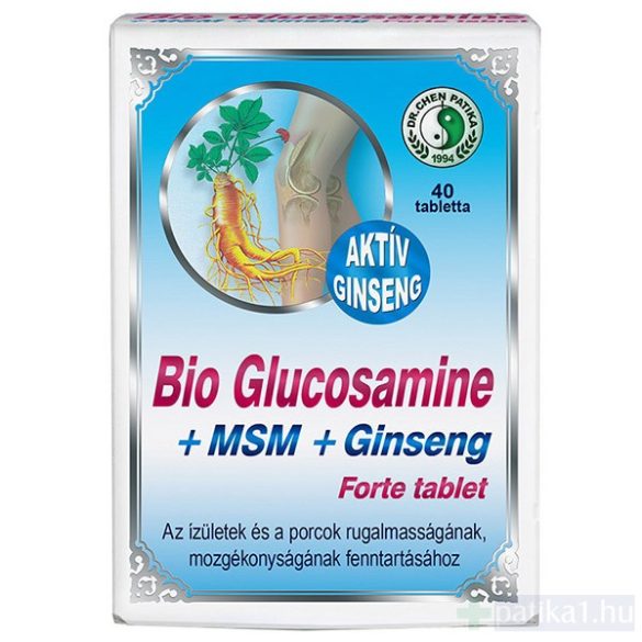 Dr. Chen Bio Glucosamine MSM ginseng forte tabletta 40 db
