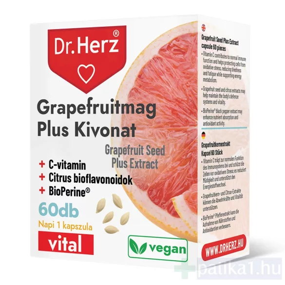 Dr. Herz Grapefruitmag Plus kivonat kapszula 60x