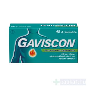 Gaviscon borsmenta ízű rágótabletta 48x