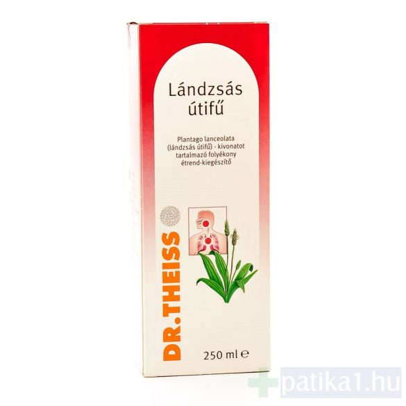 Dr. Theiss Lándzsás útifű Plantago lanceolata 250 ml folyékony étrend-kiegészítő