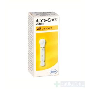 Vérvételi lándzsa AccuCheck Softclix 25 db