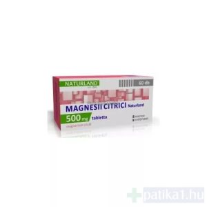 Tabletta Magnesii citrici 500 mg foNo VII. Naturland 60x