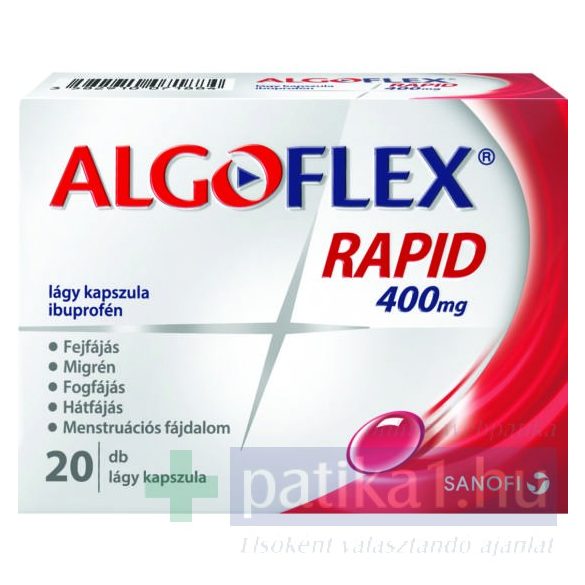 Algoflex Rapid 400 mg lágy kapszula 20 db