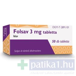 Folsav 3 mg tabletta 50 db