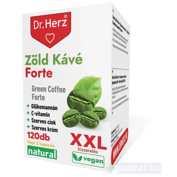 Dr. Herz Zöld Kávé Forte XXL Kapszula 120x