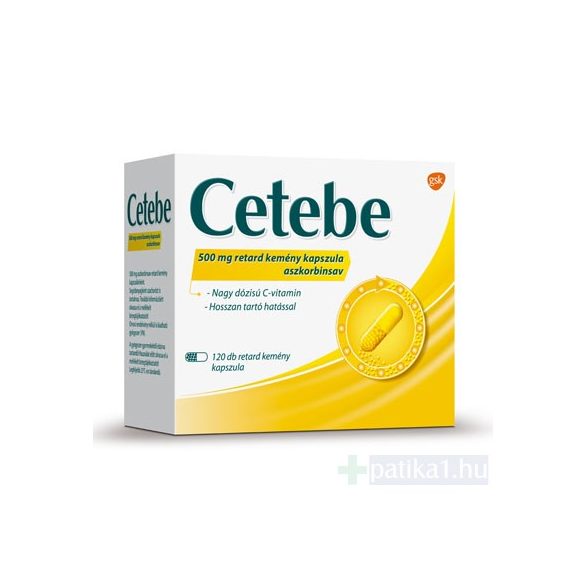 Cetebe 500 mg retard kemény kapszula 120x