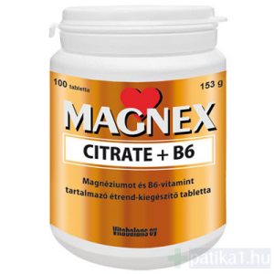 Magnex Citrate + B6 tabletta 100x magnézium-citrát