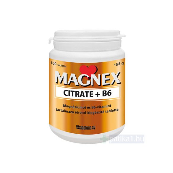 Magnex Citrate + B6 tabletta 100x magnézium-citrát