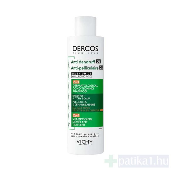 Vichy Dercos 2in1 sampon + balzsam korpásodás ellen 200 ml