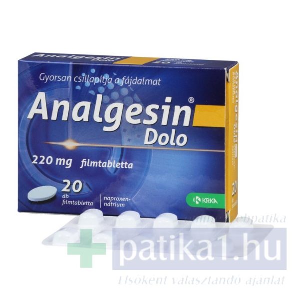 Analgesin Dolo 220 mg filmtabletta 20 db