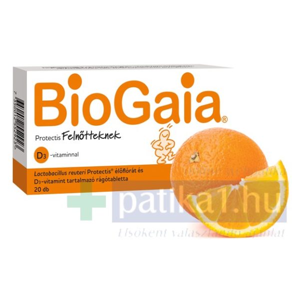 BioGaia ProTectis Felnőtt D-vitamin rágótabletta 20 db
