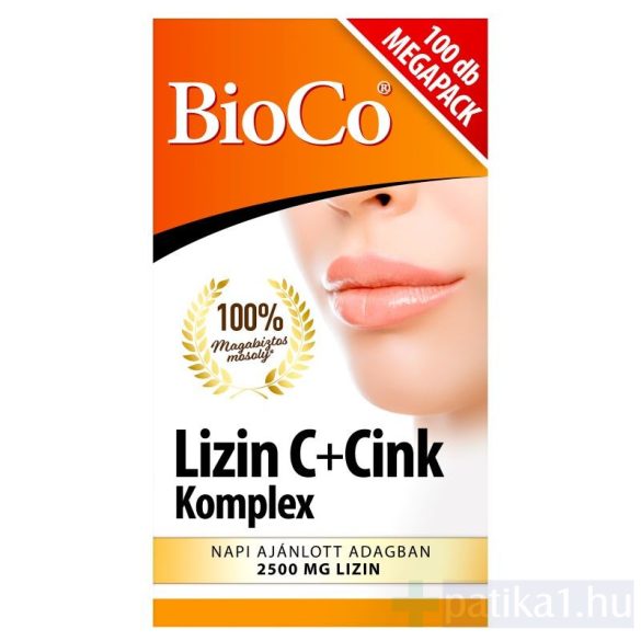 BioCo Lizin C+Cink komplex tabletta 100x 