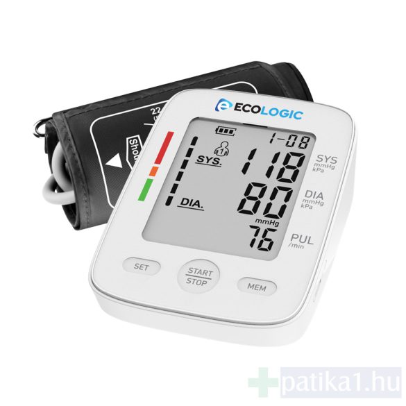 ECOLOGIC VÉRNYOMÁSMÉRŐ FELKAROS GYEL01 VIVALDI automata 1x