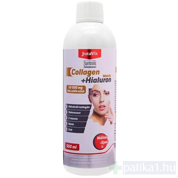 JutaVit Collagen + Hialuron Matrix ital málna eper 500 ml