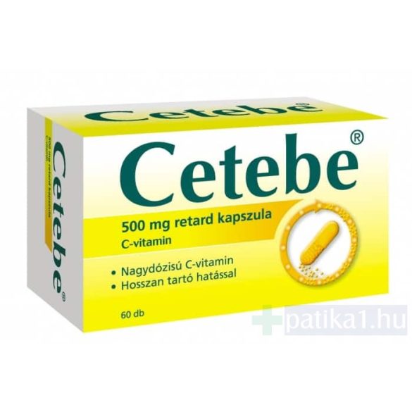 Cetebe 500 mg retard kemény kapszula 60 db