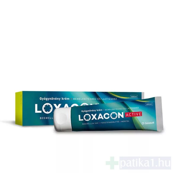 Loxacone Active bemelegítő lazító gyógynövény krém 100 ml