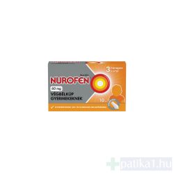 Nurofen 60 mg végbélkúp gyerekeknek 10 db