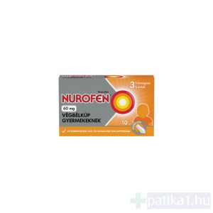 Nurofen 60 mg végbélkúp gyerekeknek 10x