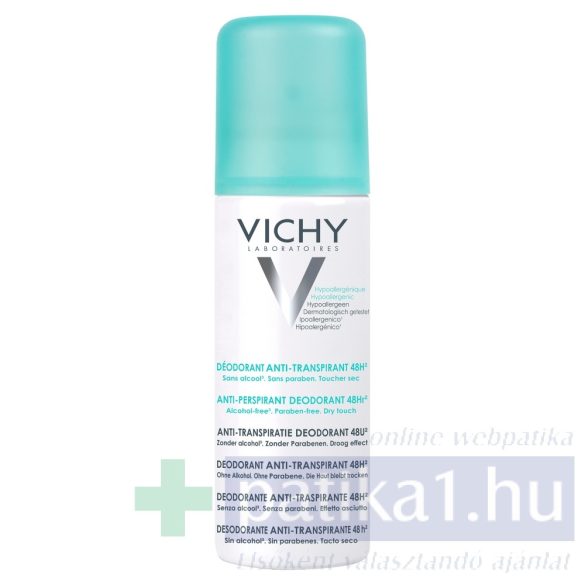 Vichy Intenzív izzadásgátló spray a túlzott izzadás ellen 125 ml