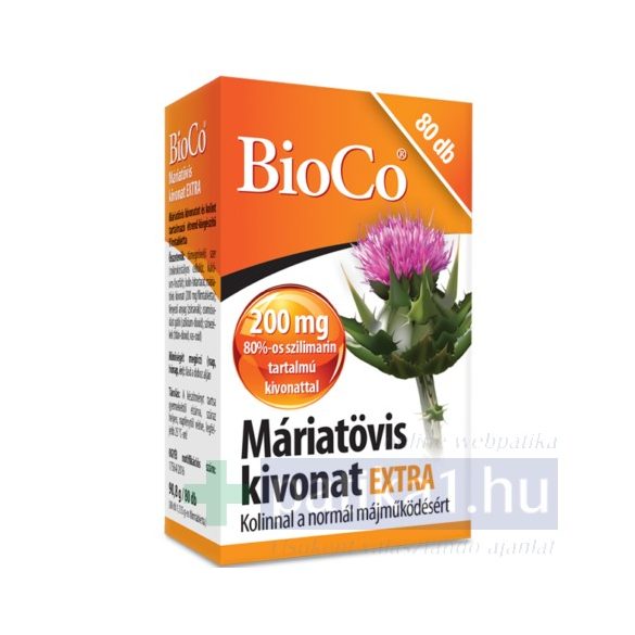 BioCo Máriatövis kivonat extra tabletta 80 db