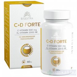   Bioextra C + D Forte étrendkiegészítő retard kapszula 60x