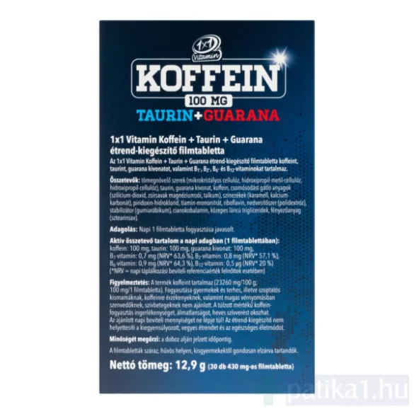 VitaPlus 1x1 Vitamin koffein taurin guarana 30x