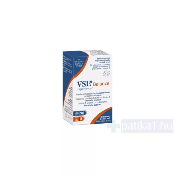 VSL # Balance élő baktériumok + D3 vitamin kapszula 30x