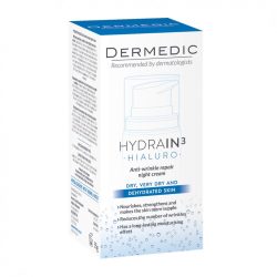   Dermedic Hydrain3 Hidratáló ránctalanító éjszakai krém 55 ml