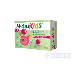 MebuKids étrendkiegészítő nyalóka málna 6x