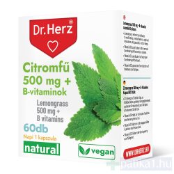 Dr. Herz Citromfű 500 mg + B-vitaminok kapszula 60x