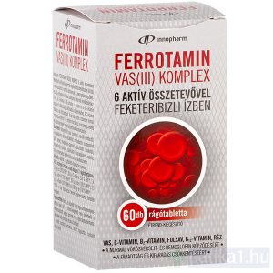 Vitaplus Ferrotamin Vas (III) komplex rágótabletta 60x