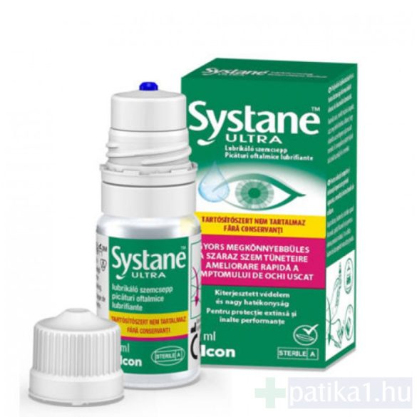 Systane Ultra tartósítószer mentes szemcsepp lubrikáns 10 ml