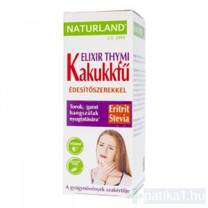 Naturland Kakukkfű (Elix. Thymi) édesítőszerrel étrendkiegészítő 150 ml