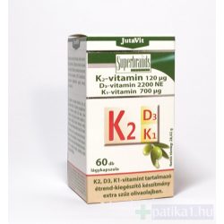 JutaVit K2 D3 K1-vitamin lágy kapszula 60x