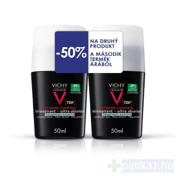 VICHY HOMME DEO 72H ExtremeControl 2x 50ml duo
