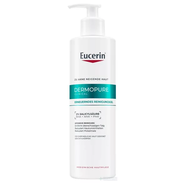 Eucerin DermoPure Clinical Correcting Cleanser Mélytisztító gél 400 ml