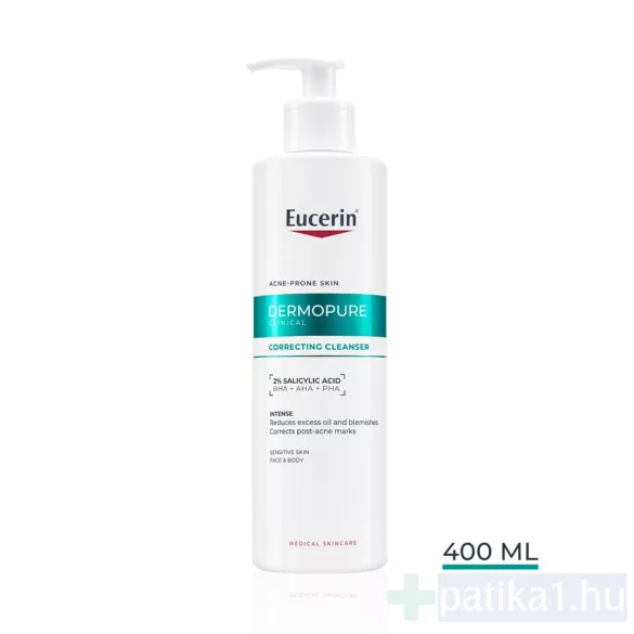 Eucerin DermoPure Clinical Correcting Cleanser Mélytisztító gél 400 ml