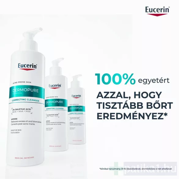 Eucerin DermoPure Clinical Correcting Cleanser Mélytisztító gél 400 ml