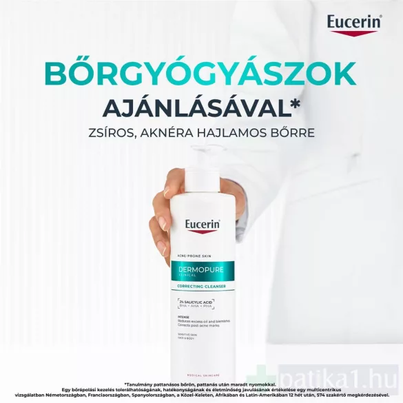 Eucerin DermoPure Clinical Correcting Cleanser Mélytisztító gél 400 ml