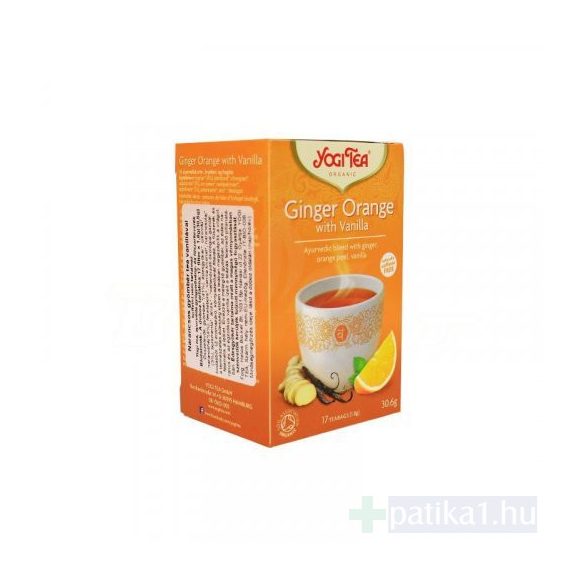 Yogi tea Gyömbér Narancs Vanília bio tea filteres 1x
