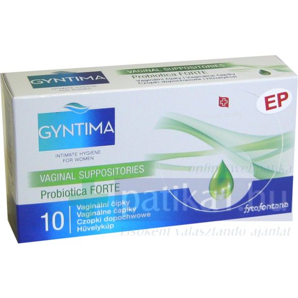 Gyntima Probiotica Forte hüvelykúp 10 db