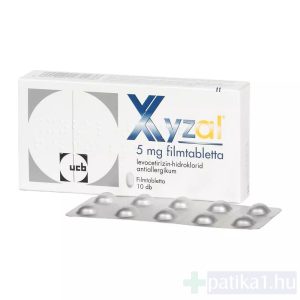 Xyzal 5 mg filmtabletta 10x