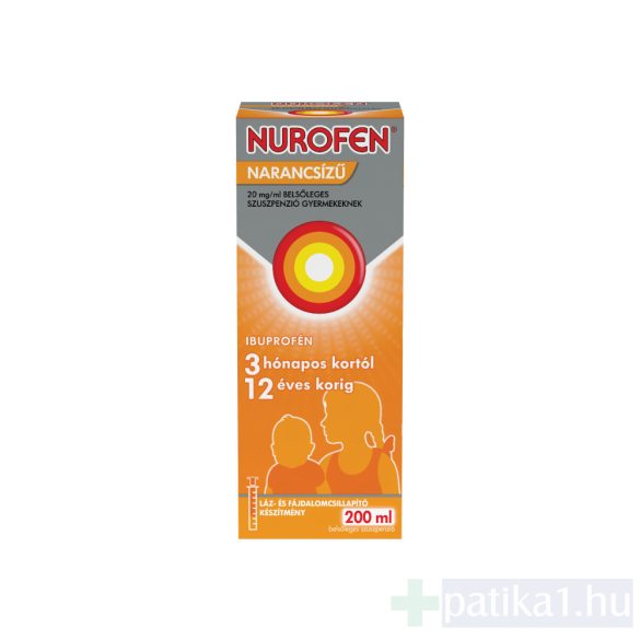 Nurofen 20 mg/ml belsőleges szuszpenzió gyermekeknek narancsízű 200 ml