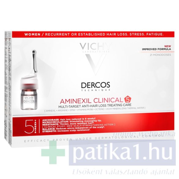 Vichy Dercos Aminexil hajhullás ellen női 21x6 ml