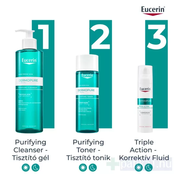 Eucerin DermoPure Clinical Purifying Toner Tisztító tonik 200 ml